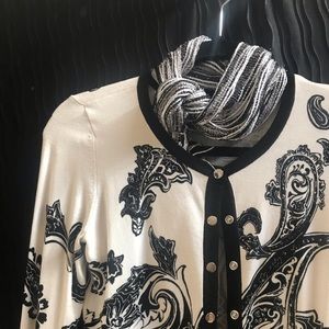 WHBM paisley cardigan size XS